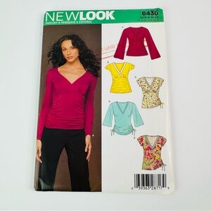New Look Sewing Pattern 6430 Womens Size A 10-22 Tops